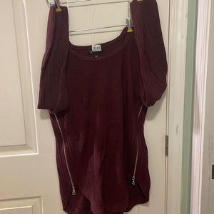 INC international concept color burgundy size large
